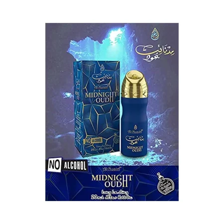 Al Nuaim Midnight Oudh Long Lasting Attar Roll On 20Ml