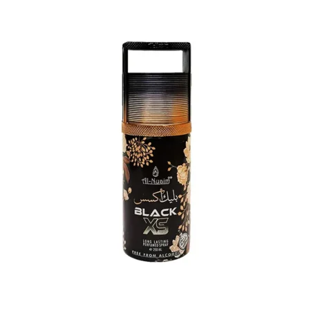Al Nuaim Black Xs Long Lasting Perfume Spary 250 Ml Free From Alcohol