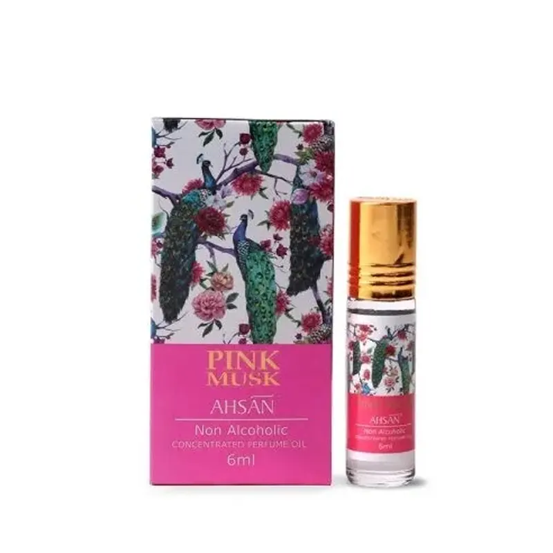Ahsan Pink Musk Non Alcoholic Concentrated Perfume Oil 6Ml