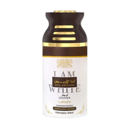 Lattafa Ana Abiyedh White Leather Concentrated Extra Long Lasting Perfumed Spray 250Ml