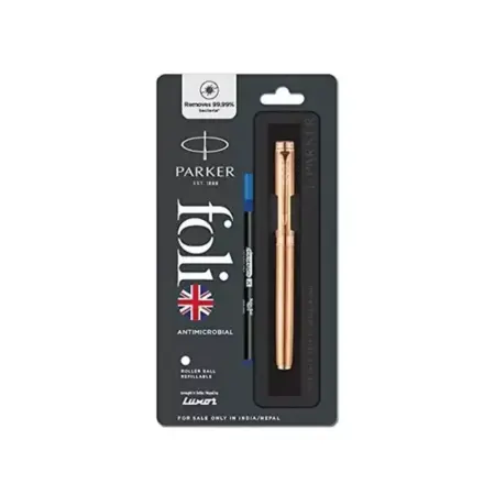 Parker Folio Antimicrobial Copper Ion Plated Roller Ball Pen 1N