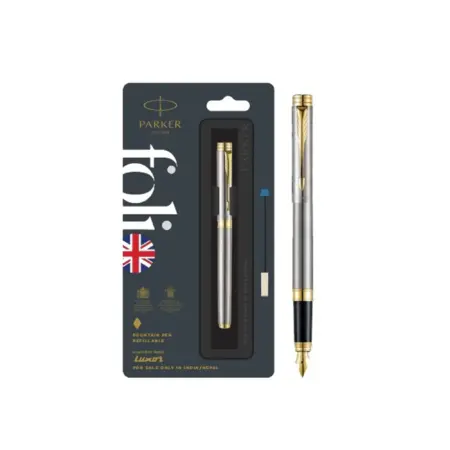 Parker Folio Fountain Pen With Gold Trim Fountain Pen 1N
